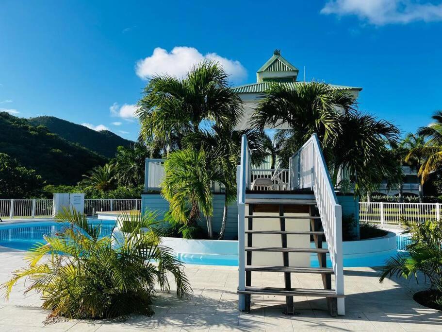 Le Palmier Bleu, Cocon Tropical, Plage & Piscine Anse Marcel Екстер'єр фото